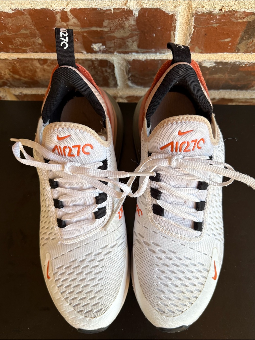Nike Air Max 270 White Burnt Sunrise Women’s Sneakers Size 8 - Picture 6 of 15